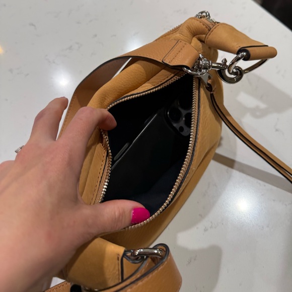 Rebecca Minkoff Bree Belt Bag - Honey Nubuck Suede Leather - Picture 11 of 16